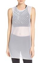 Women's Reebok Mesh Muscle Tee - Ivory