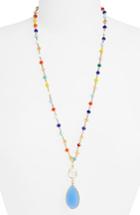 Women's Panacea Crystal Teardrop Pendant Necklace