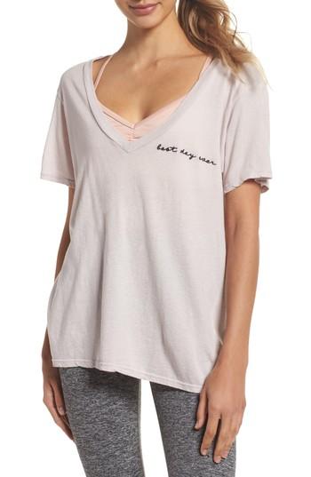 Women's Good Hyouman Aiden Best Day Ever V-neck Shirt - Purple