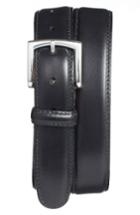 Men's Bosca Calfskin Leather Belt - Black