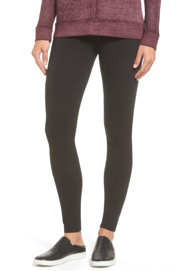 Women's Yummie By Heather Thomson Quilted Leggings - Black