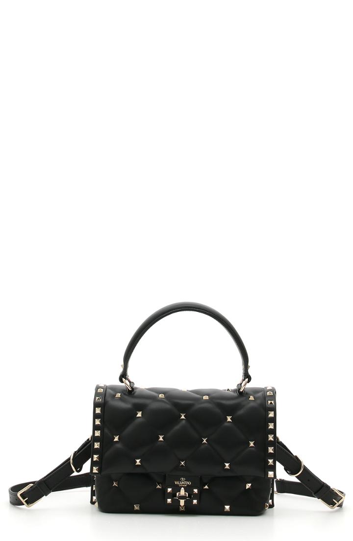 Valentino Garavani Candystud Lambskin Top Handle Satchel -