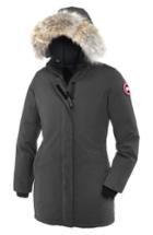 Women's Canada Goose Victoria Down Parka With Genuine Coyote Fur Trim (6-8) - Grey