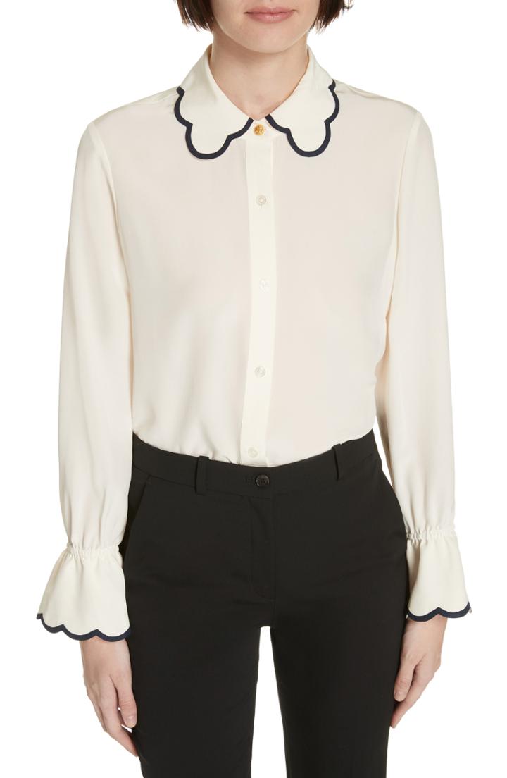 Women's Elvi The Luster Pleat Sleeve Wrap Top