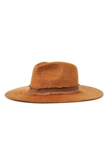 Women's Brixton Ella Wool Fedora - Brown