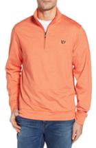 Men's Cutter & Buck Shoreline - Cincinnati Bengals Half Zip Pullover - Orange