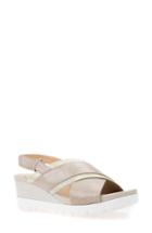 Women's Geox Mary Karmen Wedge, Size 5us / 35eu - Beige