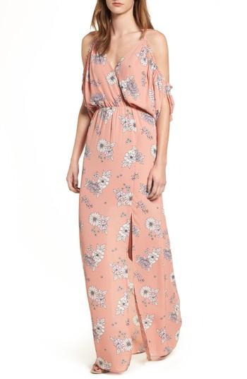 Women's Dee Elly Cold Shoulder Maxi Dress - Pink