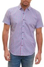 Men's Robert Graham Makai Tailored Fit Gingham Sport Shirt - Blue