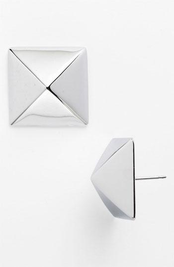 Kate Spade New York 'locked In' Large Stud Earrings Silver