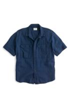 Women's J.crew Japanese Denim Utility Pocket Shirt, Size - Blue