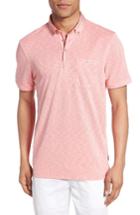 Men's Ted Baker London Sogar Extra Trim Fit Print Polo (s) - Coral