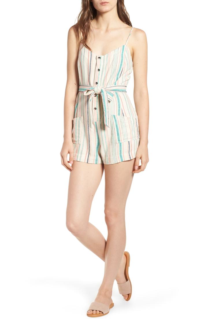 Women's Splendid La Paz Stripe Twill Romper