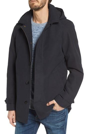 Men's Scotch & Soda Classic Hooded Parka - Black