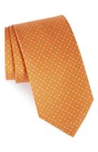 Men's Salvatore Ferragamo Salvia Floral Print Silk Tie, Size - Orange