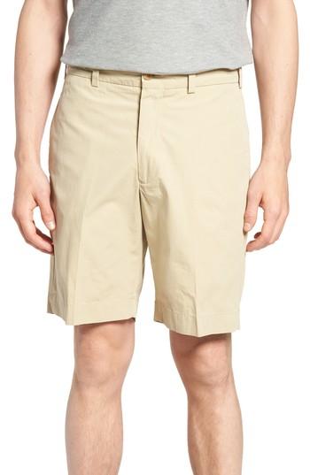 Men's Bills Khakis M2 Classic Fit Flat Front Tropical Cotton Poplin Shorts - Beige