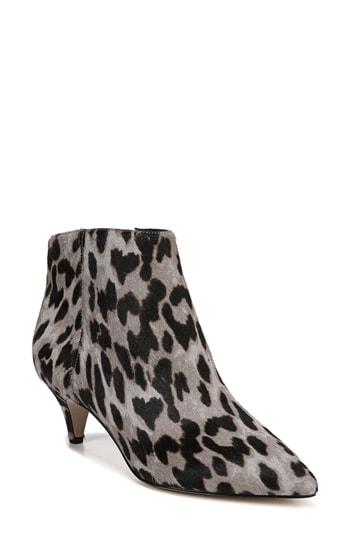 Women's Sam Edelman Kinzey Genuine Calf Hair Pointy Toe Bootie M - Grey