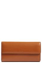 Women's Lodis Audrey Rfid Leather Checkbook Clutch Wallet - Brown