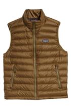 Men's Patagonia Windproof & Water Resistant 800 Fill Power Down Quilted Vest - Green