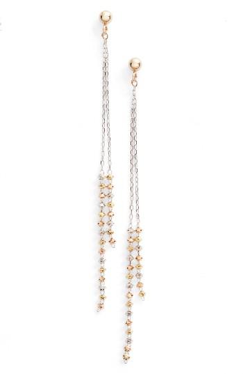 Women's Poppy Finch Double Shimmer Linear Drop Earrings