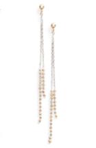 Women's Poppy Finch Double Shimmer Linear Drop Earrings