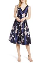 Women's 1901 Floral Fit & Flare Midi Dress - Blue
