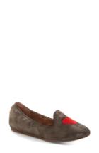 Women's Ed By Ellen Degeneres Embroidered Heart Flat .5 M - Metallic