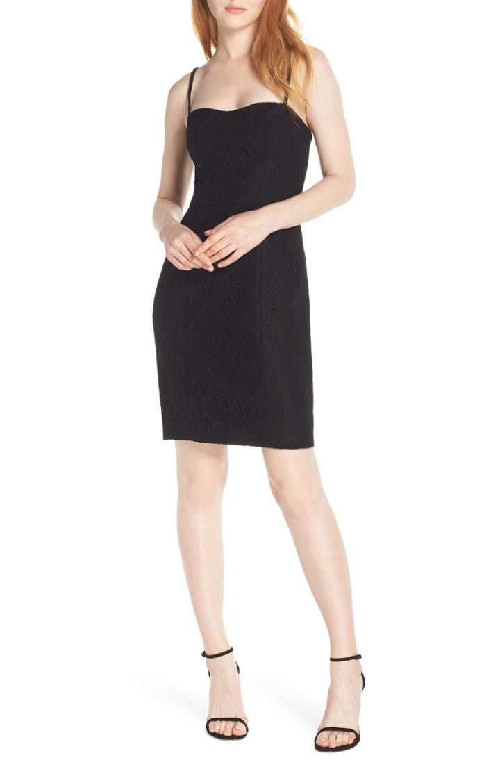 Women's French Connection Lace Whisper Sweetheart Dress