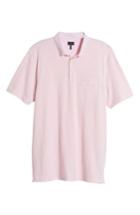 Men's Good Man Brand Slub Jersey Cotton Polo Shirt, Size - Red