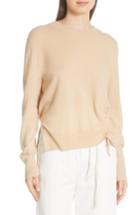Women's Vince Side Cinch Cashmere Crewneck Sweater - Beige