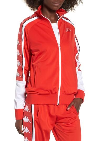 Women's Kappa 222 Banda 10 Anay Jacket - Red