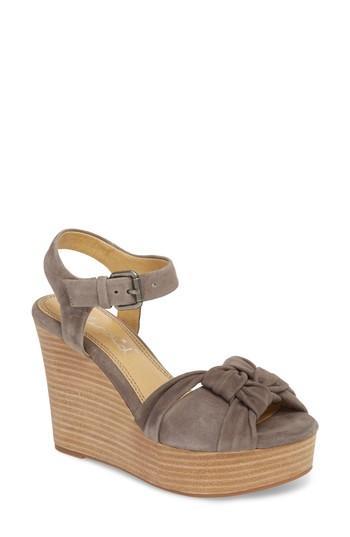 Women's Splendid Nada Platform Wedge Sandal M - Grey