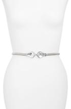 Women's Nordstrom Crystal Stretch Belt /small - Silver