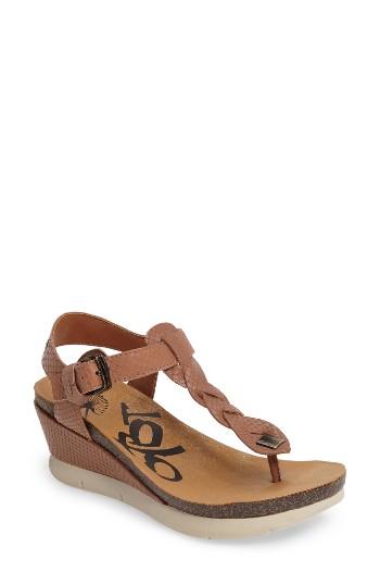 Women's Otbt 'graceville' Platform Wedge Sandal M - Brown