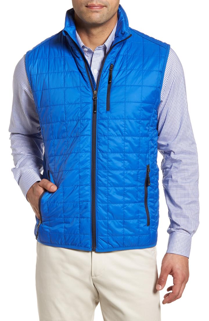 Men's Cutter & Buck Rainier Classic Fit Vest, Size - Blue