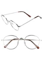 Women's Bp. 50mm Round Fashion Glasses - Silver/ Clear