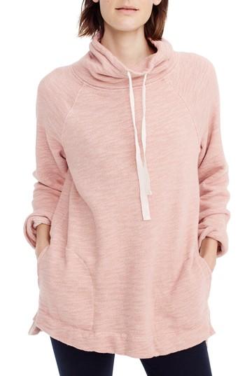 Women's J.crew Oversize Tunic Sweatshirt - Pink