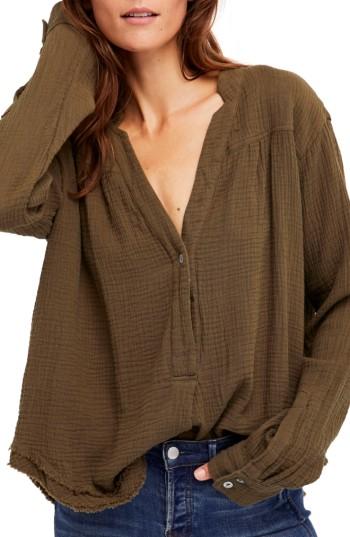Women's Free People Changing Horizons Top - Green