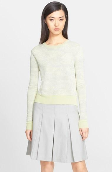 Women's Jason Wu Abstract Stripe Crewneck Sweater