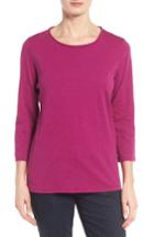 Women's Eileen Fisher Slubby Organic Cotton Jersey Top - Pink