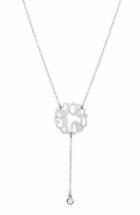 Women's Argento Vivo Personalized Three Initial Y-necklace