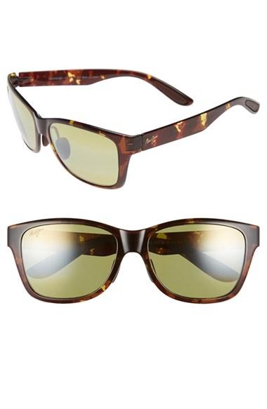 Men's Maui Jim 'road Trip' 57mm Polarized Sunglasses - Blue And Black Tortoise/grey