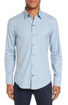 Men's Zachary Prell Harris Check Sport Shirt, Size - Blue