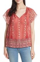 Women's Joie Arevig Peasant Blouse - Red