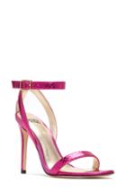 Women's Paige Vera Genuine Snakeskin Sandal .5 M - Pink