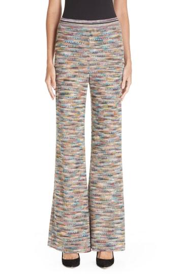 Women's Missoni Knit Flare Pants Us / 40 It - Black