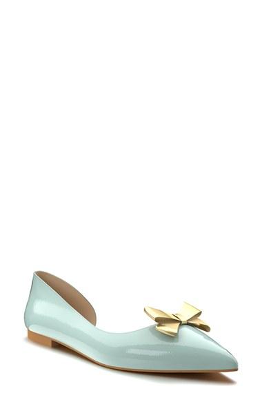 Women's Shoes Of Prey D'orsay Flat B - Blue