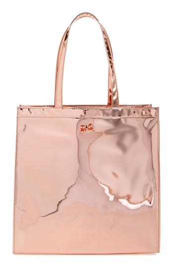 Ted Baker London Jencon Mirrored Large Icon Tote - Pink