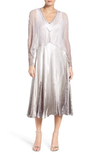 Women's Komarov Chiffon Dress With Jacket