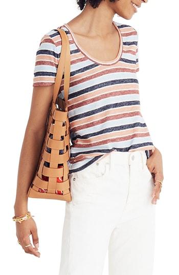 Women's Madewell Alto Colborne Stripe Tee - Pink